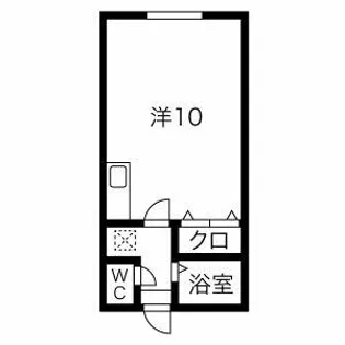 ポプラ11【202号室】の間取り