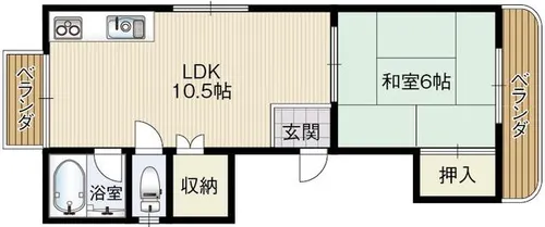 サンエイジ芥川【2階】の間取り