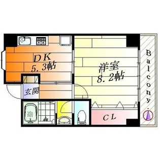 エレガンス千里丘【2階】の間取り