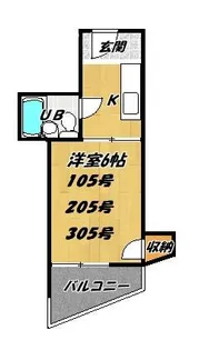 サンパレス【2階】の間取り