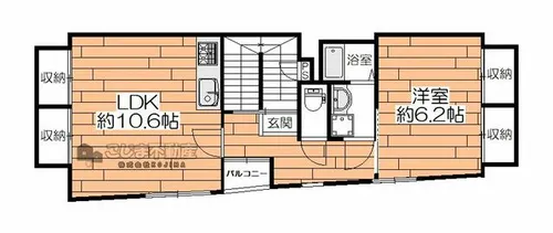 リトルレーク 501号【501号室】の間取り