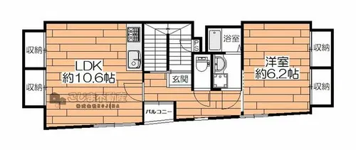 リトルレーク 501号【501号室】の間取り