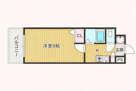 エクセレンス城南【1階】の間取り