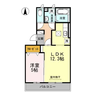 LibreⅢ【101号室】の間取り
