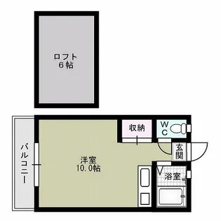 グリーンヒルズ歯科大前【213号室】の間取り