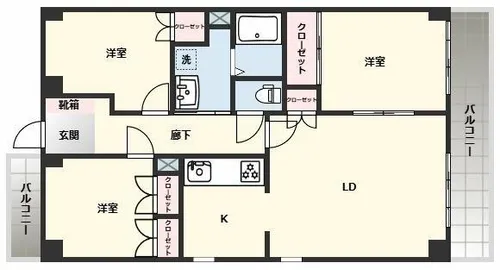 エントピア白水【3階】の間取り