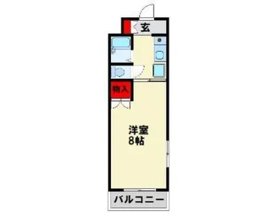パークハウス八幡【305号室】の間取り