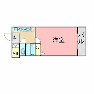 エステムコート博多祇園ツインタワーセカンドステージ【1304号室】の間取り