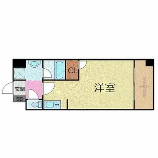 LANDIC K104【1303号室】の間取り