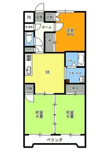 ミリオンコーポラス白百合【404号室】の間取り