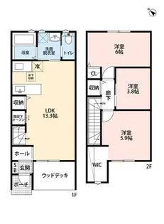 Forest Residence【Ⅱ号室】の間取り