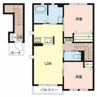メゾン斗南【203号室】の間取り