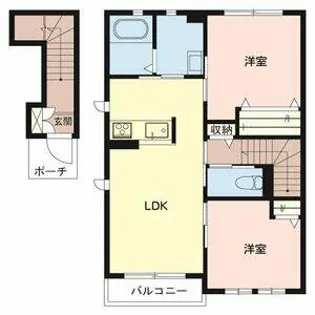 メゾン斗南【203号室】の間取り