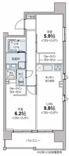 IL ROSSO堀川六角【404号室】の間取り