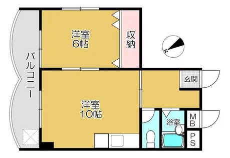 東加古川ハイツ【201号室】の間取り