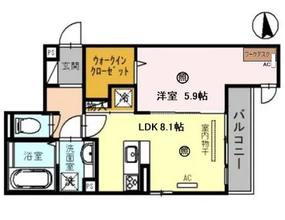 サライ武庫之荘【202号室】の間取り