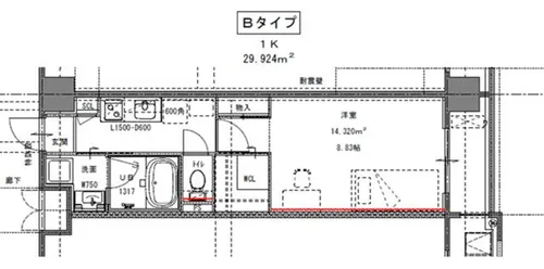 GraceCoast【202号室】の間取り