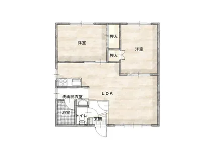 コーポサンドール【C号室】の間取り