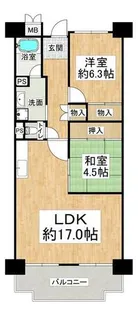 入江第2【4階】の間取り