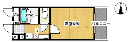 コーポひろおか【2階】の間取り