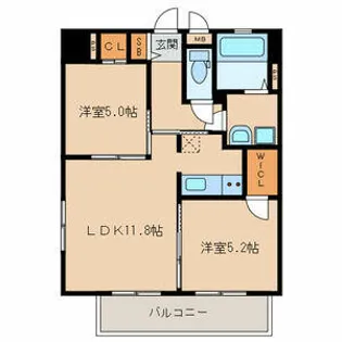 門司ポロニア弐番館【6階】の間取り