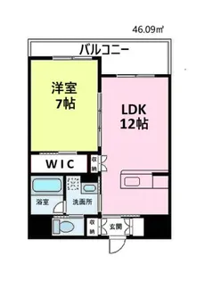 シャーメゾンステージ片野【603号室】の間取り