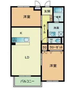 ゼルコバⅠ【2階】の間取り