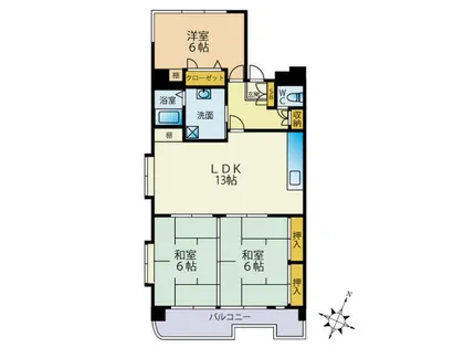 クレベール皇后崎【1005号室】の間取り