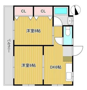 橋本ビル【206号室】の間取り