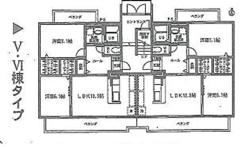 ウィズダムハウス Ⅵ【202号室】の間取り