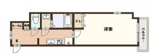 プロスパーレインボーヴィラ【6階】の間取り