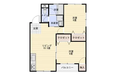 ミッションヒルズスクエア2【201号室】の間取り