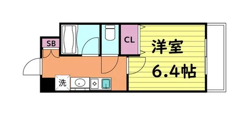 ペンペック【6階】の間取り