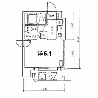 ヒューマンプラザ北大前【3階】の間取り