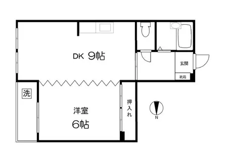 サニーハイツ【3階】の間取り
