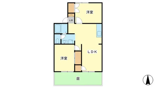 ユートピアSK【1階】の間取り