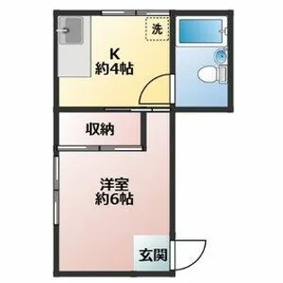 加野ハイツ【2階】の間取り