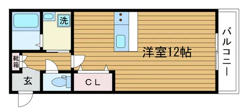 オフタイム藤が丘【1階】の間取り