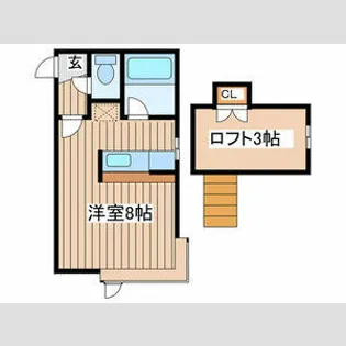 ツインコートB【202号室】の間取り