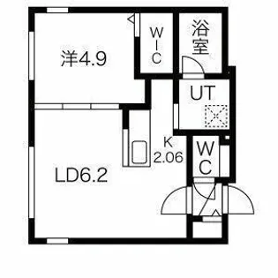 S-FORT月寒【5階】の間取り