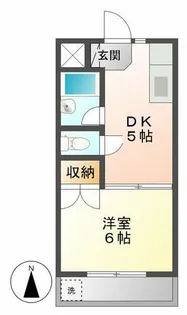 桑原コーポA【207号室】の間取り