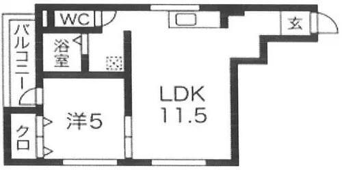 メゾン真法院【502号室】の間取り