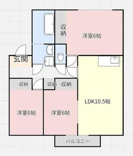 アベニール21【2階】の間取り