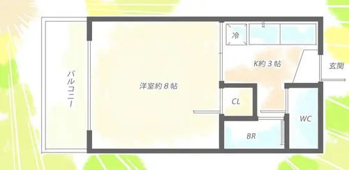 第2サンシャインビル【603号室】の間取り
