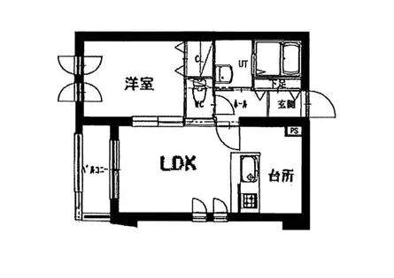 パーク五稜郭館【1階】の間取り