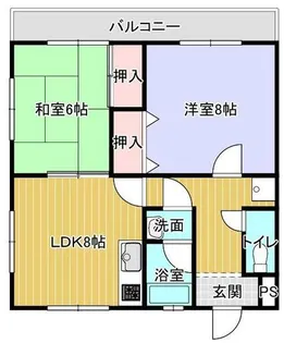 リバーサイドハイツ【103号室】の間取り