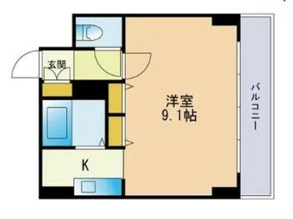 セレスベイサイド博多【0202号室】の間取り