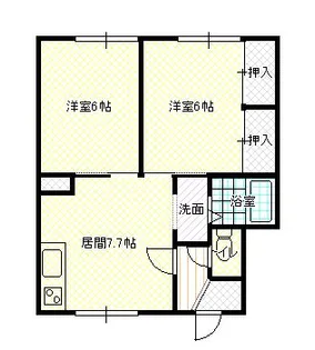 静ハイツ【202号室】の間取り