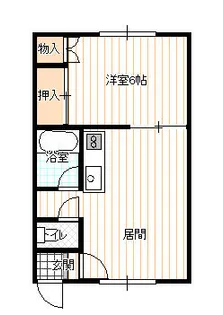 アルーア【202号室】の間取り