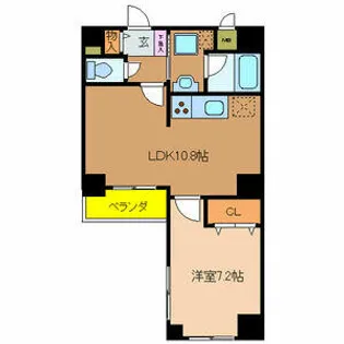 フォルム五条通り【707号室】の間取り